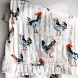 MilkBarn bamboo/cotton blanket - chicken NWOT